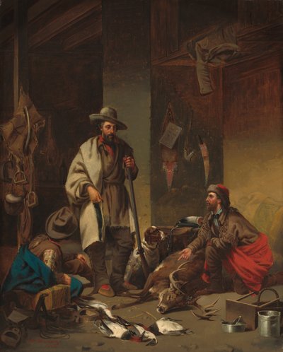 La cabane du trappeur - John Mix Stanley